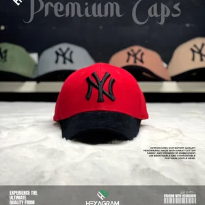 Premium Sweat Cotton NY Cap Red
