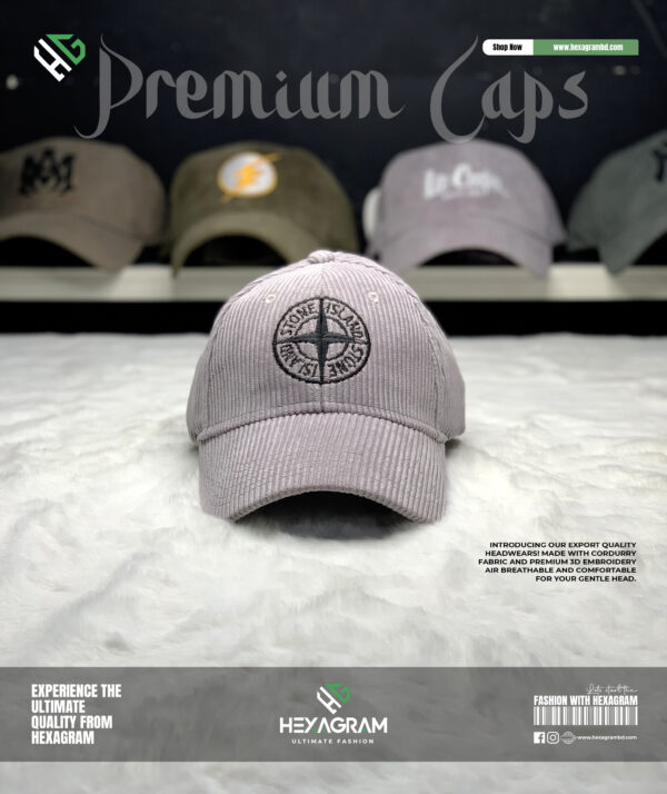 Hexagram Stone Island Embroidery Cap